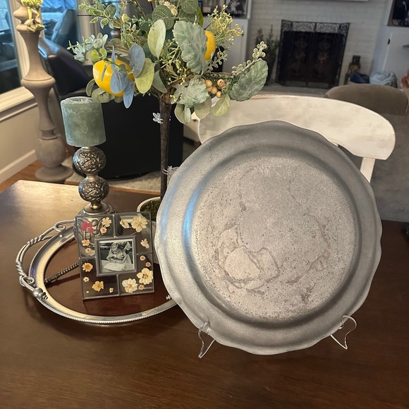 Vintage Wilton Mt. Joy, PA USA LARGE Queen Anne Serving Platter, Colonial, 14” - Picture 2 of 6